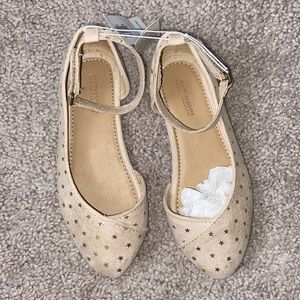 Brand new ankle strap flats with stars ⭐️